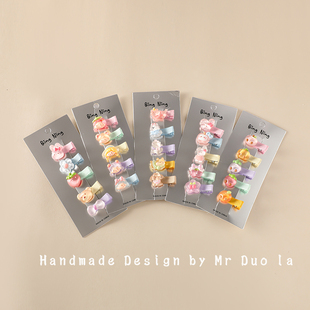 朵拉童话儿童发夹小发卡女童可爱鸭嘴夹发量少婴儿夹刘海夹夹子