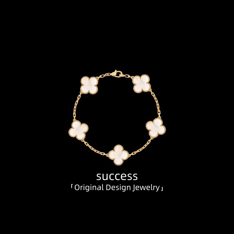 「Su原创设计」五花手链女2025爆款轻奢贝母精致玉髓饰品送女友