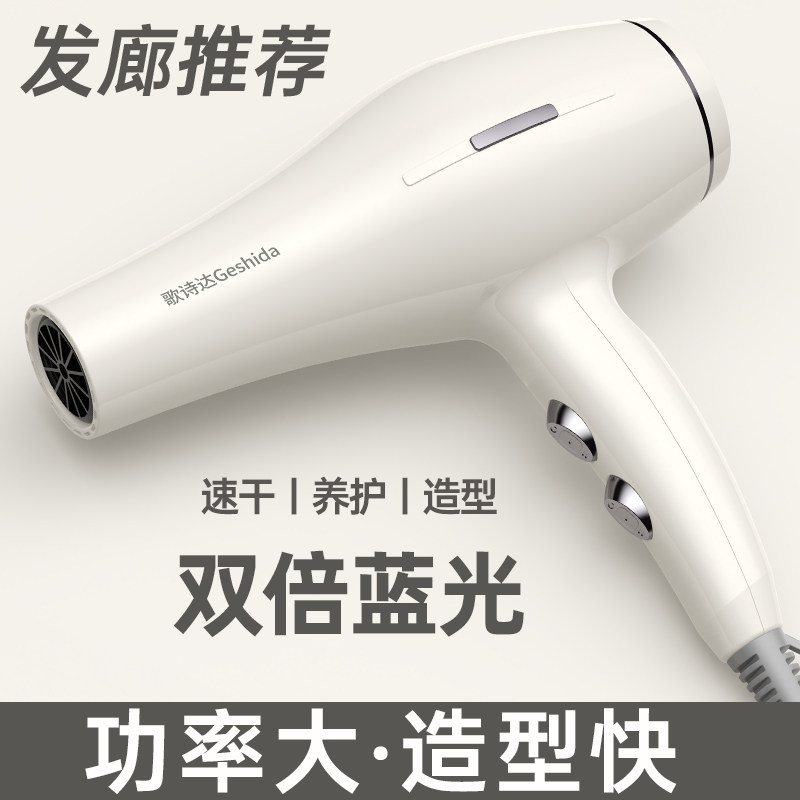 歌诗达理发店专用电吹风机家用大风力负离子护发大功率速干吹风筒