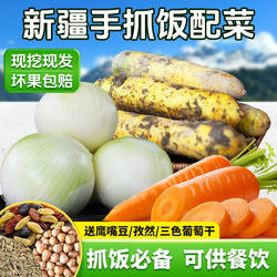 新疆黄萝卜皮牙子胡萝卜手抓饭配菜组合农家自种餐饮直供新疆直发