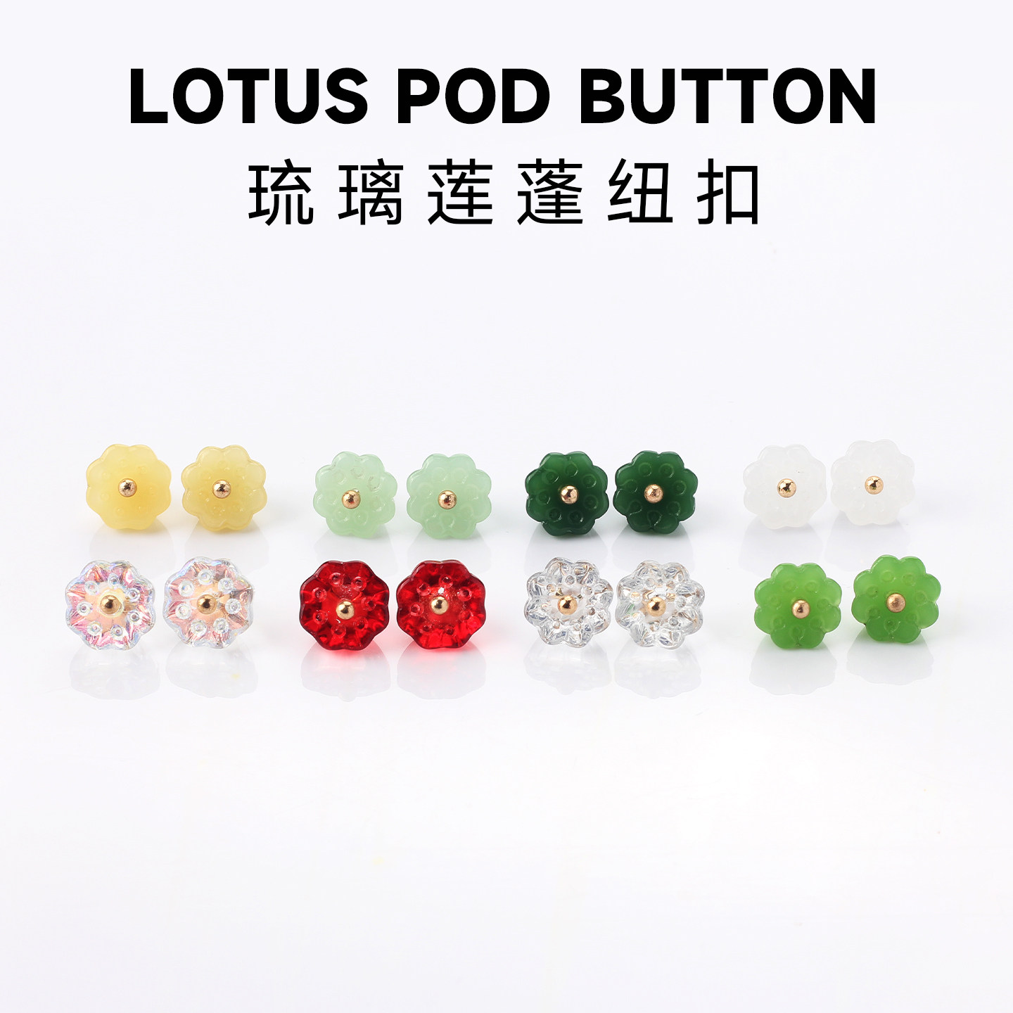 琉璃莲蓬扣新中式扣子国风高端精致时尚纽扣旗袍扣衬衫外套装饰扣,居家布艺,纽扣,淘宝优惠券,粉丝福利购,淘宝优惠卷