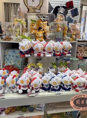 现货 日本M78奥特曼专柜采购限定Q版奥特曼怪兽 毛绒玩偶珍藏系列