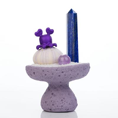 青金石客厅摆件紫色星球