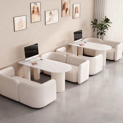 休息区洽谈桌椅组合接待卡座沙发