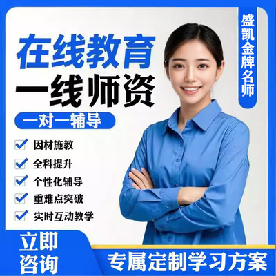 一对一辅导老师在线家教线上网课网上补数学语文物理答疑高中奥数