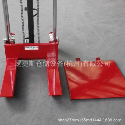 轻型手动堆高行车40k压g液装卸升降李升高259车平台叉0车堆垛车