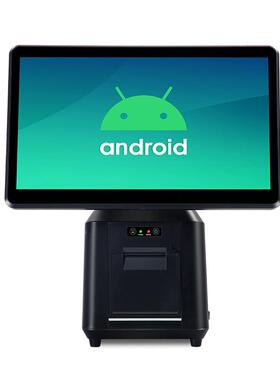 超市店触摸收银体27823机外贸安卓双屏收银店机便利奶茶餐饮收银