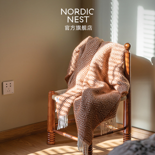 Scandi Salt系列流苏羊毛毯轻奢办公室午睡卧室沙发盖毯 Living