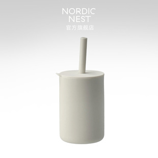 Living为家系列儿童硅胶马克杯含吸管宝宝喝水水杯直饮杯 Scandi