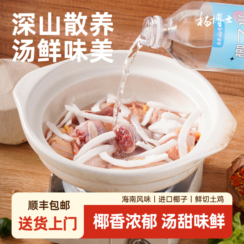 杨博士椰子鸡火锅正宗海南风味沙姜生鲜切散养土鸡蘸料配料全套