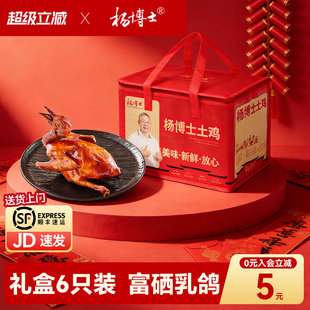 【下单送礼盒】杨博士脆皮乳鸽*6只广东卤水烧鸽半成品富硒烤鸽子