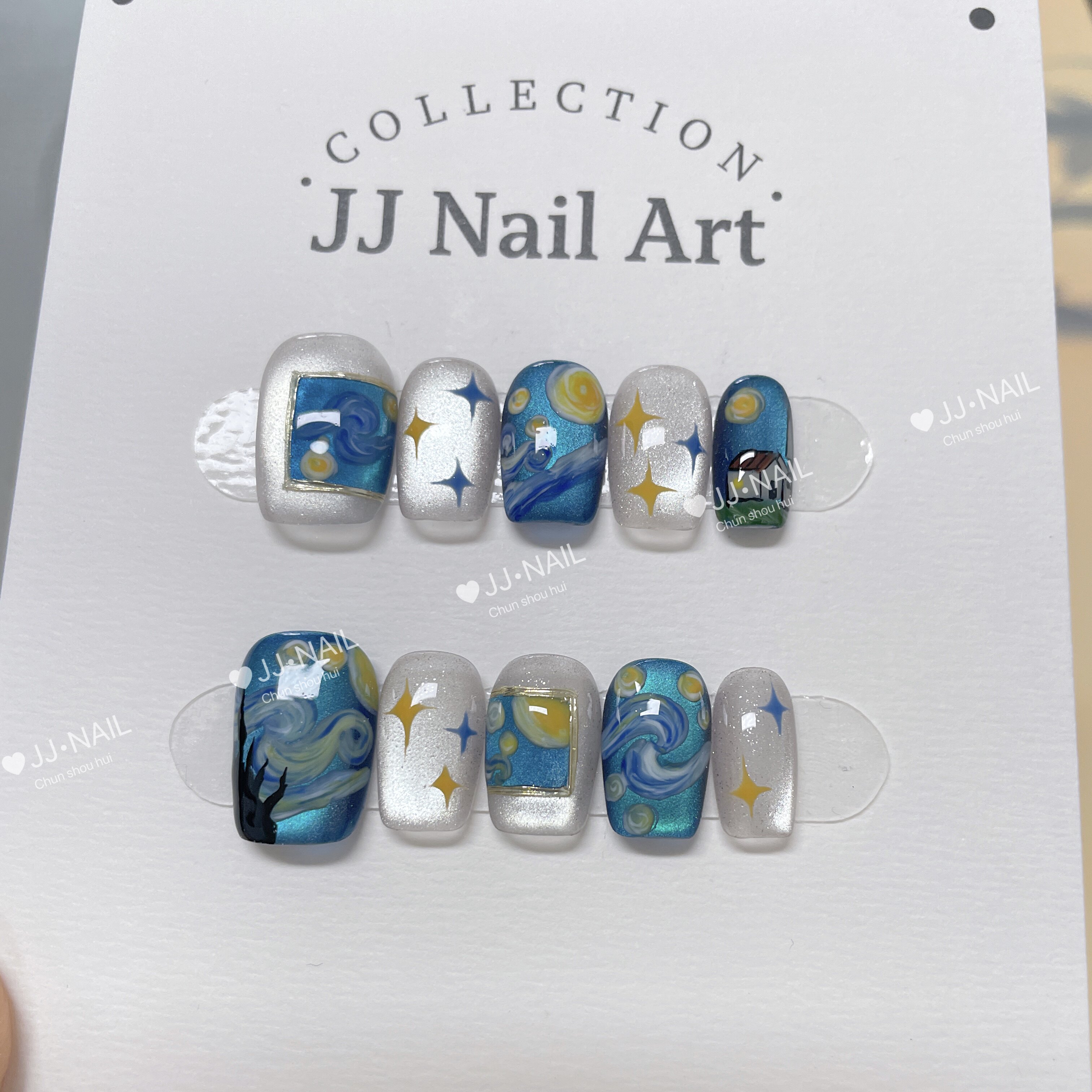 【梵高世界】设计师款纯手工穿戴甲美甲,彩妆/香水/美妆工具,穿戴甲/甲片,淘宝优惠券,粉丝福利购,淘宝优惠卷