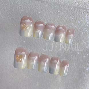 【云观雪】晕染日常简约款显白纯手工穿戴甲