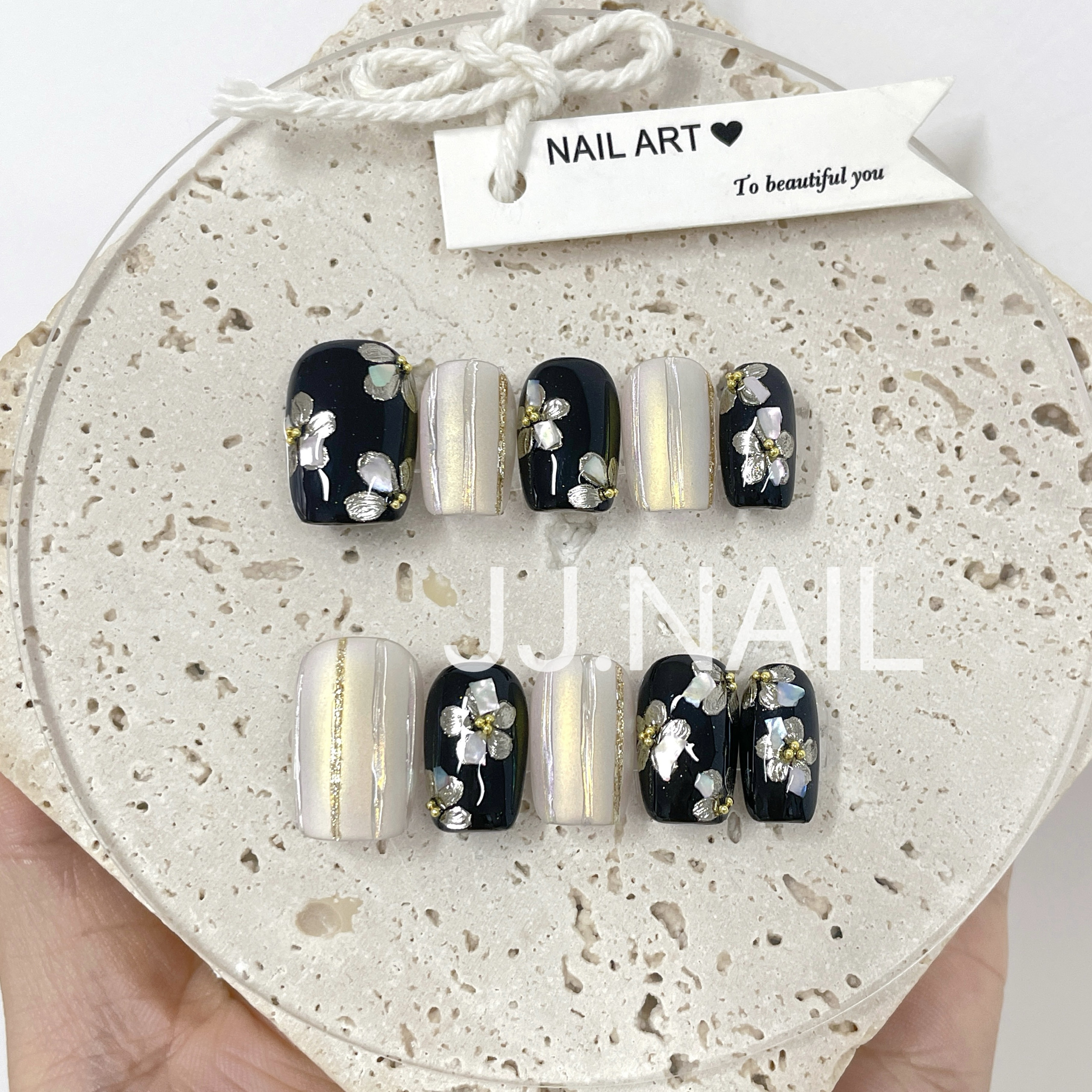 【量子黑】纯手工穿戴甲美甲,彩妆/香水/美妆工具,穿戴甲/甲片,淘宝优惠券,粉丝福利购,淘宝优惠卷