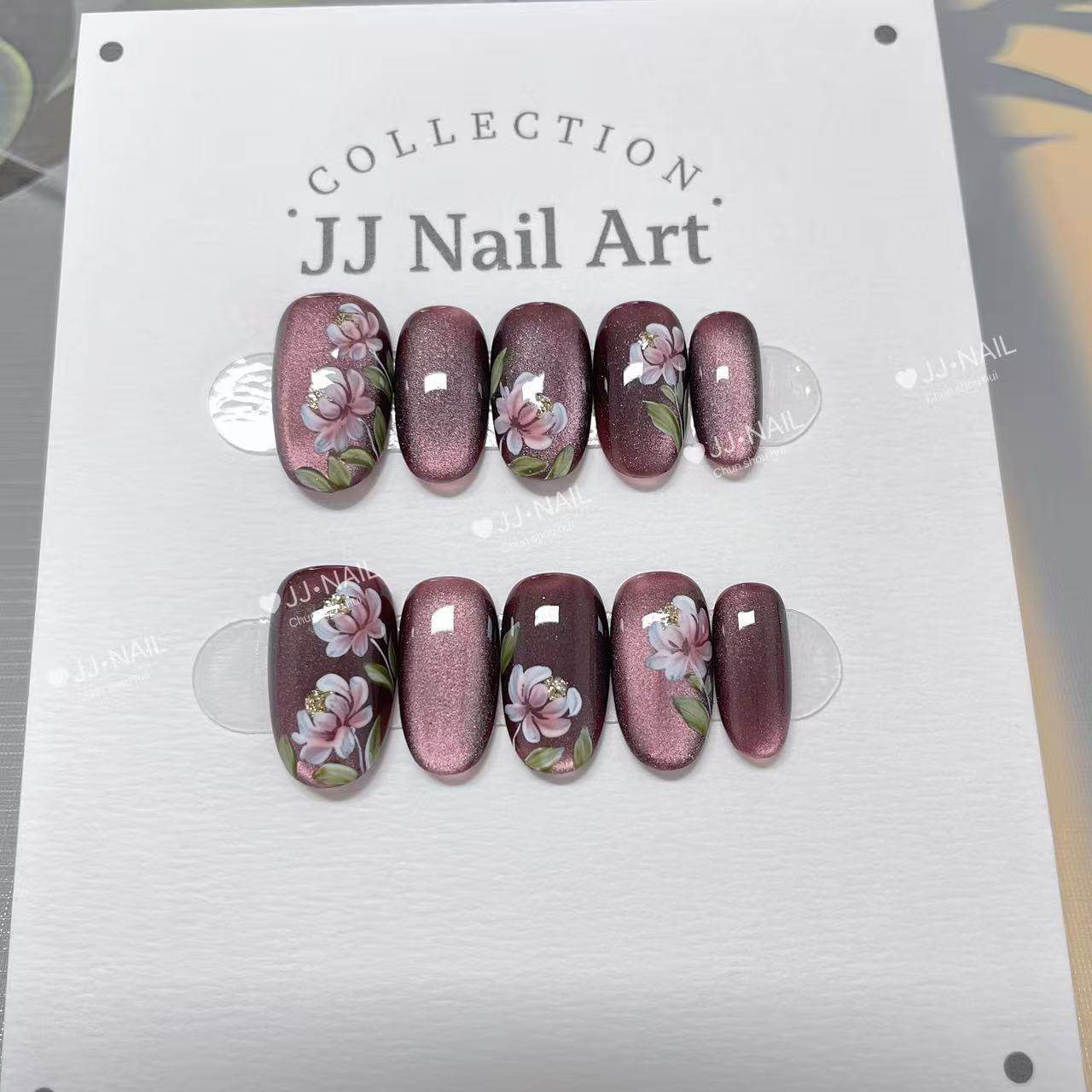 【长春宫】穿戴甲片轻奢高级氛围感花朵印花手工美甲甲片甜酷风,彩妆/香水/美妆工具,穿戴甲/甲片,淘宝优惠券,粉丝福利购,淘宝优惠卷