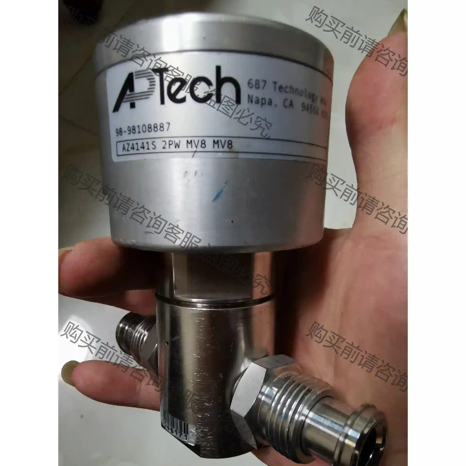 设备拆机APTech 316Lbu锈钢气动隔膜阀 AZ4141 先议价 拆机货包好