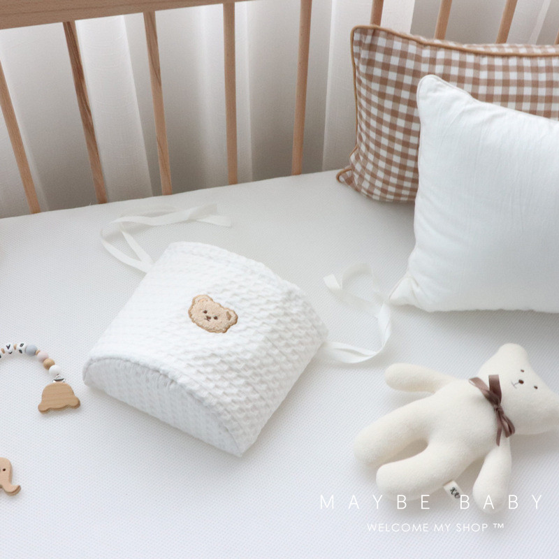 韩国ins婴儿床挂袋纯棉宝宝床头尿布尿片收纳袋多U功能储物置物袋