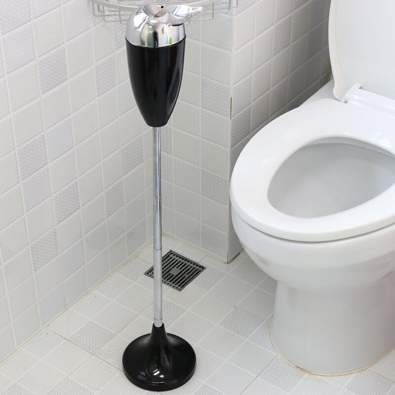 卫生间客厅烟灰缸带盖创意时尚个性家用厕所伸缩T落地立式烟缸大