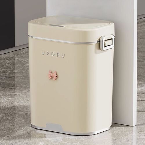 垃圾桶感应式智能夹缝家用电动有盖卫生J间厕所厨房纸篓电动卫生