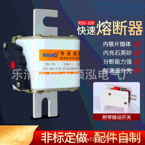 RSG-3ZK快速熔断器 RS107F方管铡刀式螺栓熔断器半导体保护器件