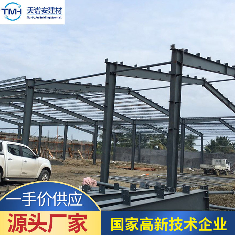 价格低出货快佛山天谱安钢结构 仓库机库安装设计出口钢结构公司