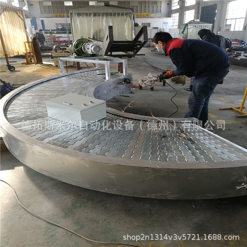 中小型不锈钢斜坡网带输送机