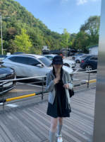 uungchuuu 26AW 黑灰压褶 慵懒叠穿秋冬厚实宽松背心连衣裙小黑裙 thumbnail 5
