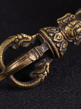 快速发货尼泊尔进口纯铜制金刚铃杵五股金刚铃P半光面铃三种型号