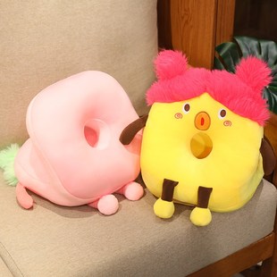 快速发货多巴胺丑娃冰丝午睡枕办公室午休神N器儿童教室桌子睡觉