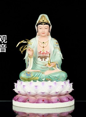 快速发货新观音菩萨家用摆件如来B佛祖地藏王弥勒笑佛娑婆三圣四