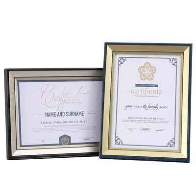 A4证书框相框摆台高端授权书框证件框奖状展示框A3营业执照框挂墙