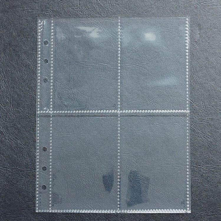 A5卡册通用四宫格卡册内页九宫格紧凑加厚小卡3寸挡板超透20丝6孔