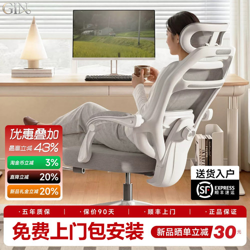 德国进口人体工学椅护腰电脑椅办公椅子靠背椅久坐舒适家用电竞椅