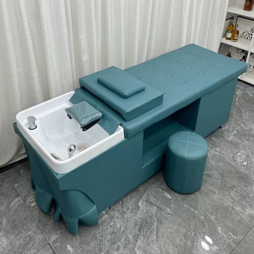 理发店专用全躺洗头床水循环