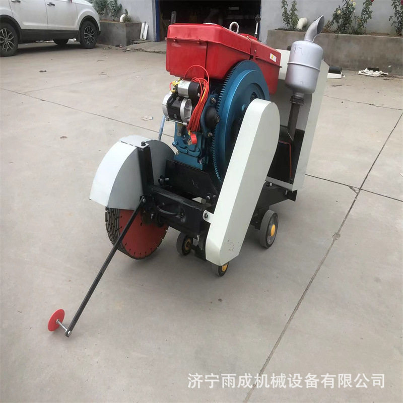 混凝土马路切割机 柴油款水泥路面切缝机 电动自行走路面切割机