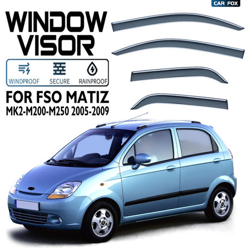 适用于FSO Matiz Window visor车窗晴雨挡雨遮阳板