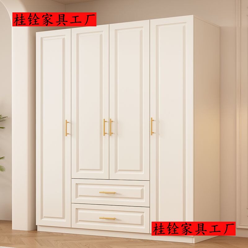 全实木简易组装儿童衣柜