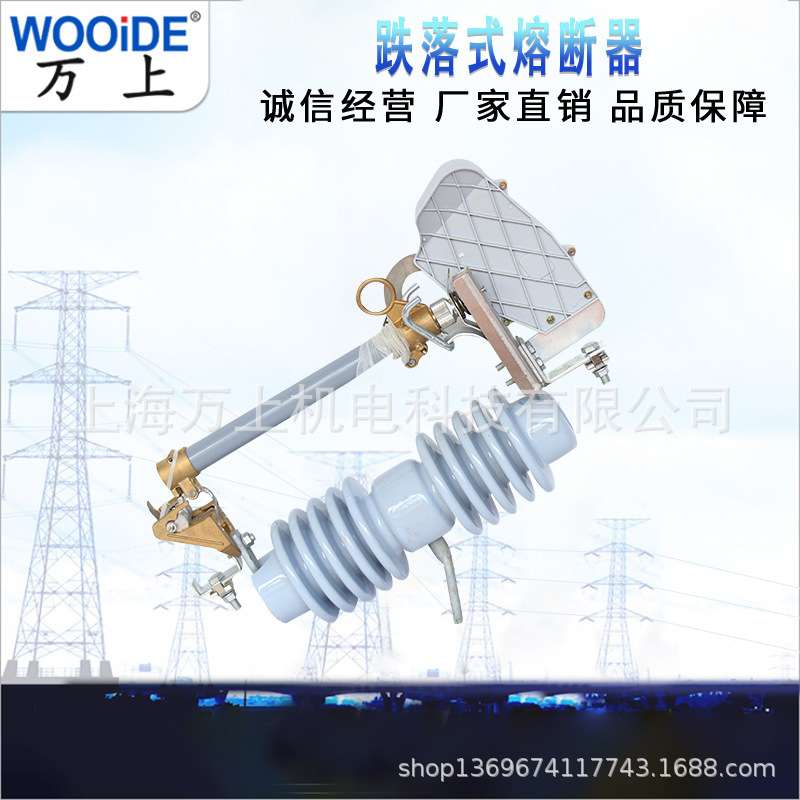 熔断器陶瓷限流保险12KV户外高压户外高压跌落式熔断器RW12-24KV
