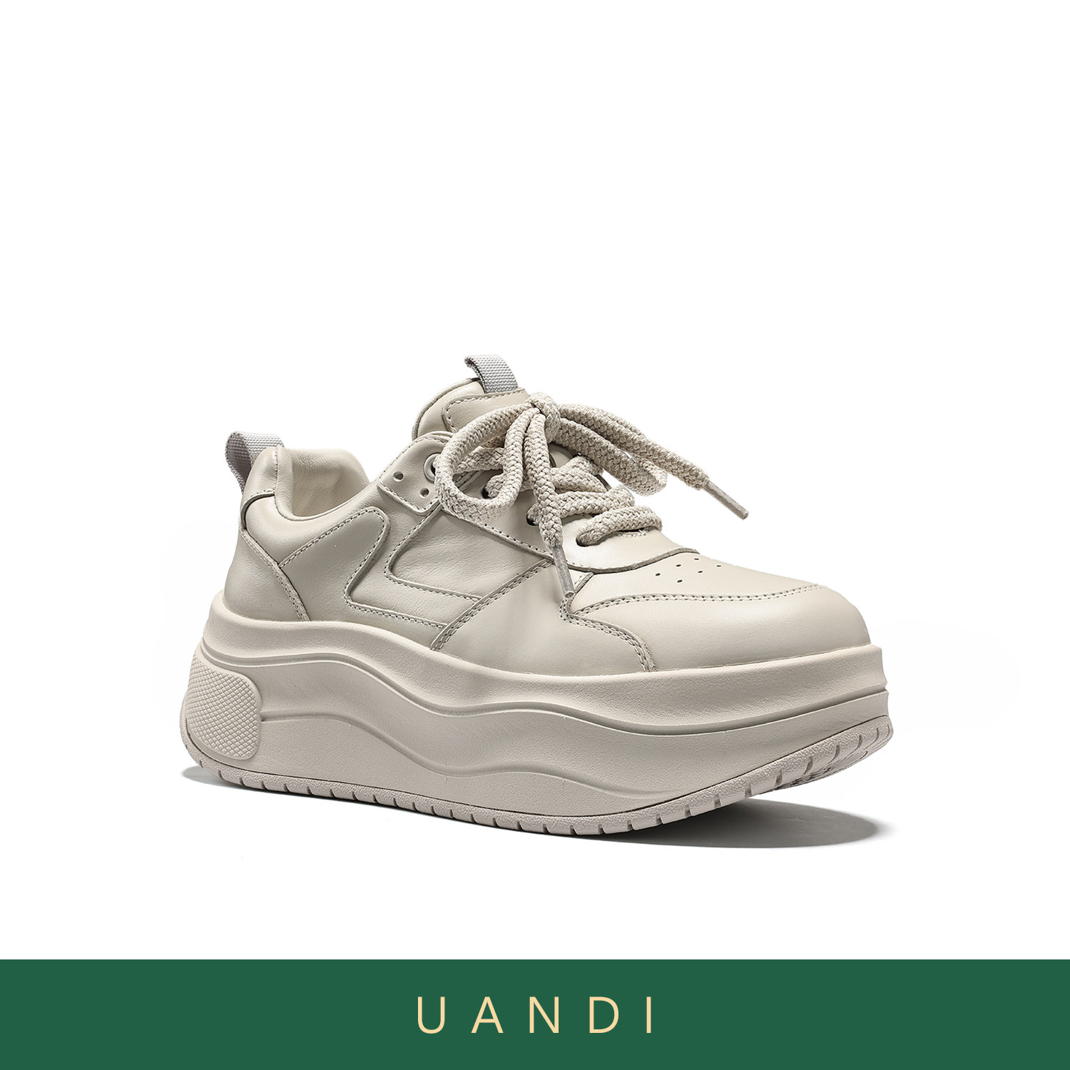 UandI26春季新款运动休闲女板鞋系带翘头阿甘鞋厚底增高保暖街拍,女鞋,休闲板鞋,淘宝优惠券,粉丝福利购,淘宝优惠卷