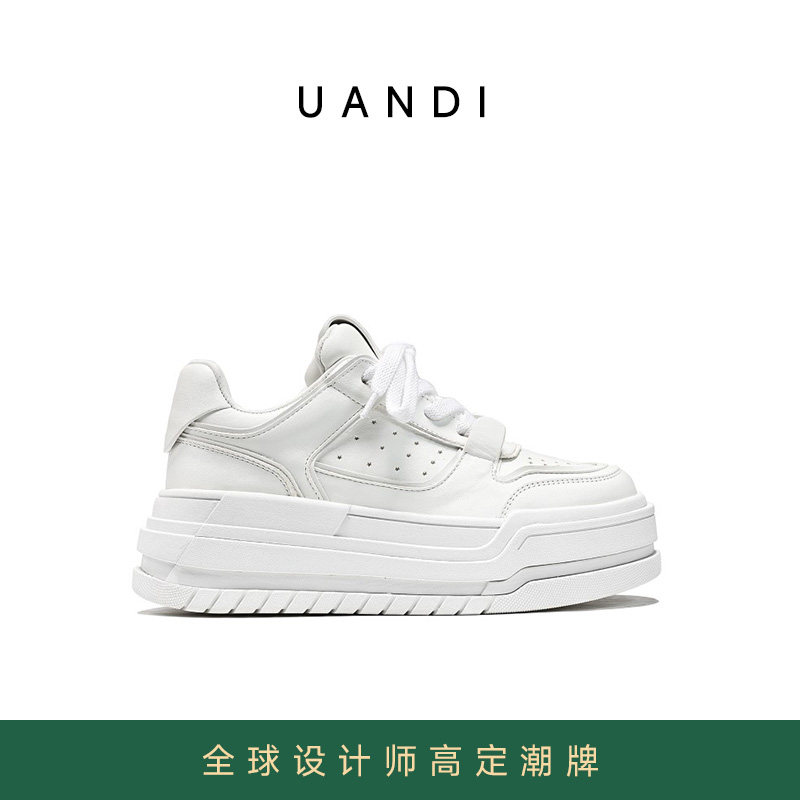 UandI小白鞋女2026夏季新款爆款韩版百搭运动厚底增高休闲板鞋子