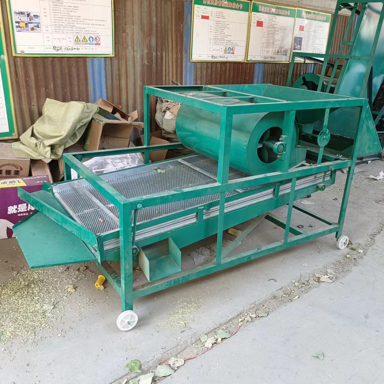 大型商用双层震动筛选机谷物菜籽震动筛选机农业粮食种子筛选机