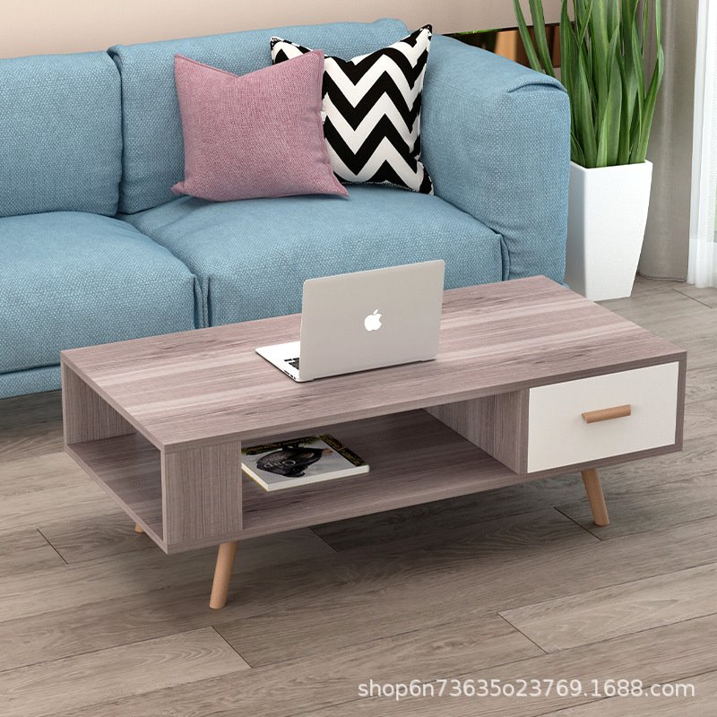 北欧茶几简约现代客厅时尚组合小户型实木创意方形简易小茶几桌台