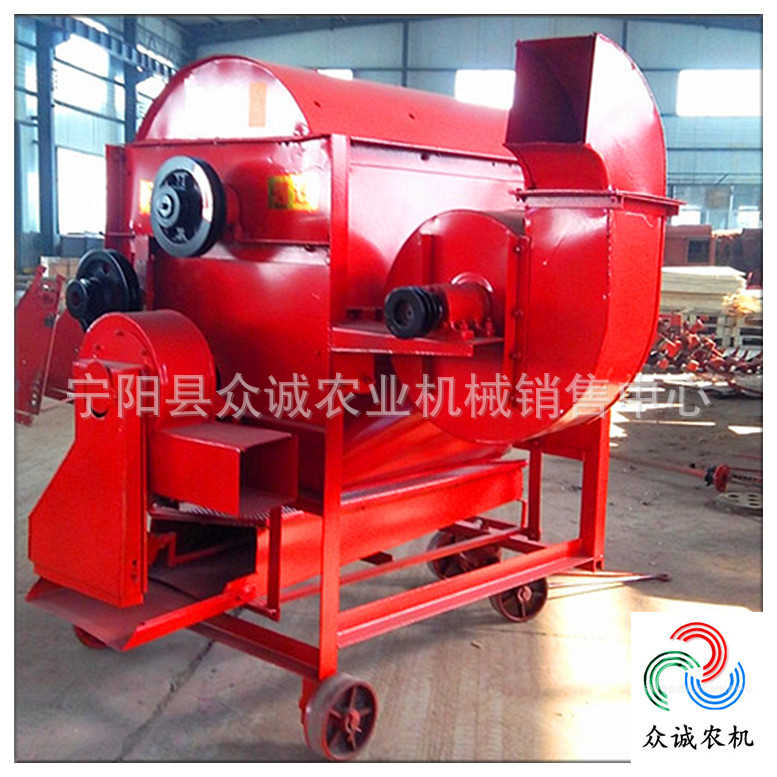 胡麻稻脱粒机麦脱粒机电动中小型小麦打粒机pto小麦脱粒机