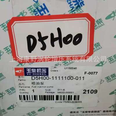 喷油泵D5H00-1111100-01128598032和1YSG00-1111100-493NCR121P