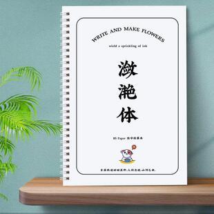 网红潋滟体字体练字帖高中生大学生文具好看大气可爱小清新语录书