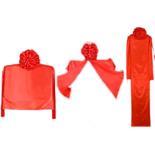 揭牌仪式红布开幕红绸布揭幕x布展示架开业红色绸缎花球绣球剪彩