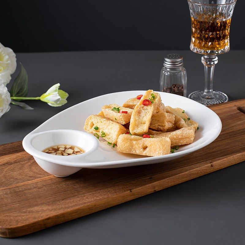 饺子盘白a灼虾盘有格带醋碟子农家乐酒店餐厅年夜饭宴会用薯条饺,餐饮具,盘,淘宝优惠券,粉丝福利购,淘宝优惠卷