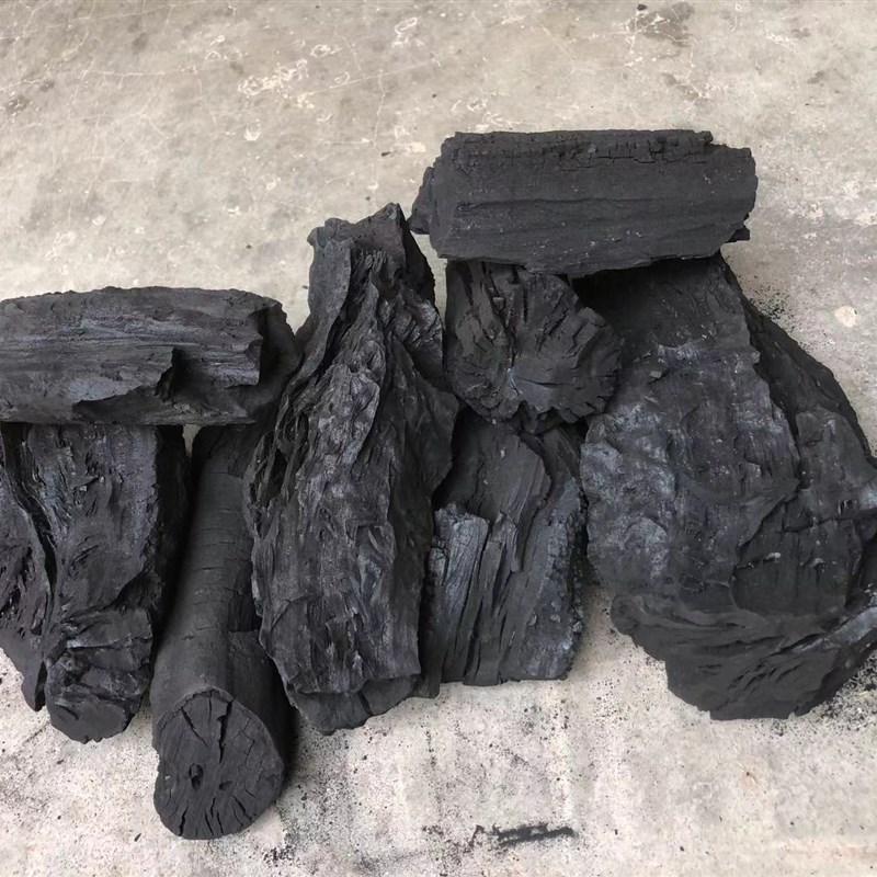 广西荔枝果木炭室内户外烧烤炭烤火取暖煮茶专用无烟W烧烤碳原木