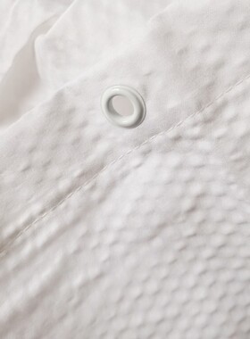 出口剩余速干涤纶布浴帘素色单色隔断帘纯白色衣橱Q挂帘180*180