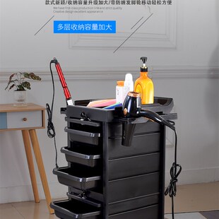 发廊美容美发小推车理发店推车烫染置物架美O发多功能工具柜杠车